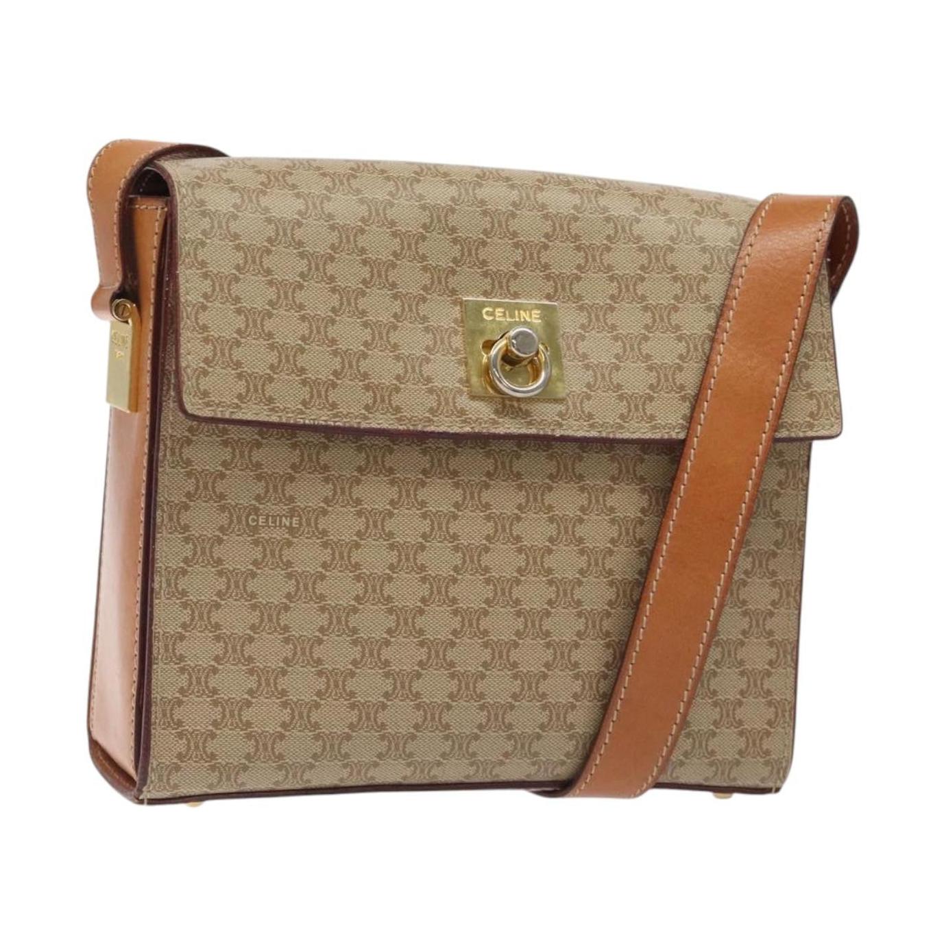 Bolso de hombro Celine Vintage Macadam Lona y cuero Imagen del producto