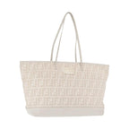 Fendi Roll Tote Zucca Canvas and Leather Large