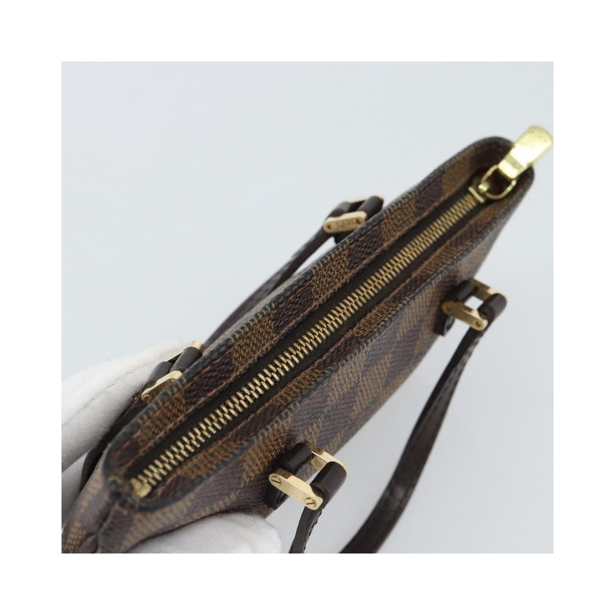 Louis Vuitton - Bolso de mano Manosque Pochette GM de lona - Marrón