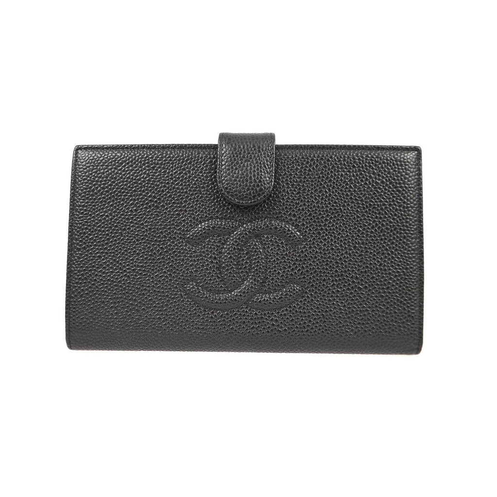 Chanel – Timeless CC French Long Portemonnaie Leder – Schwarz
