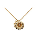 Christian Dior - Smycke Logo Flower Necklace Metall - Guld