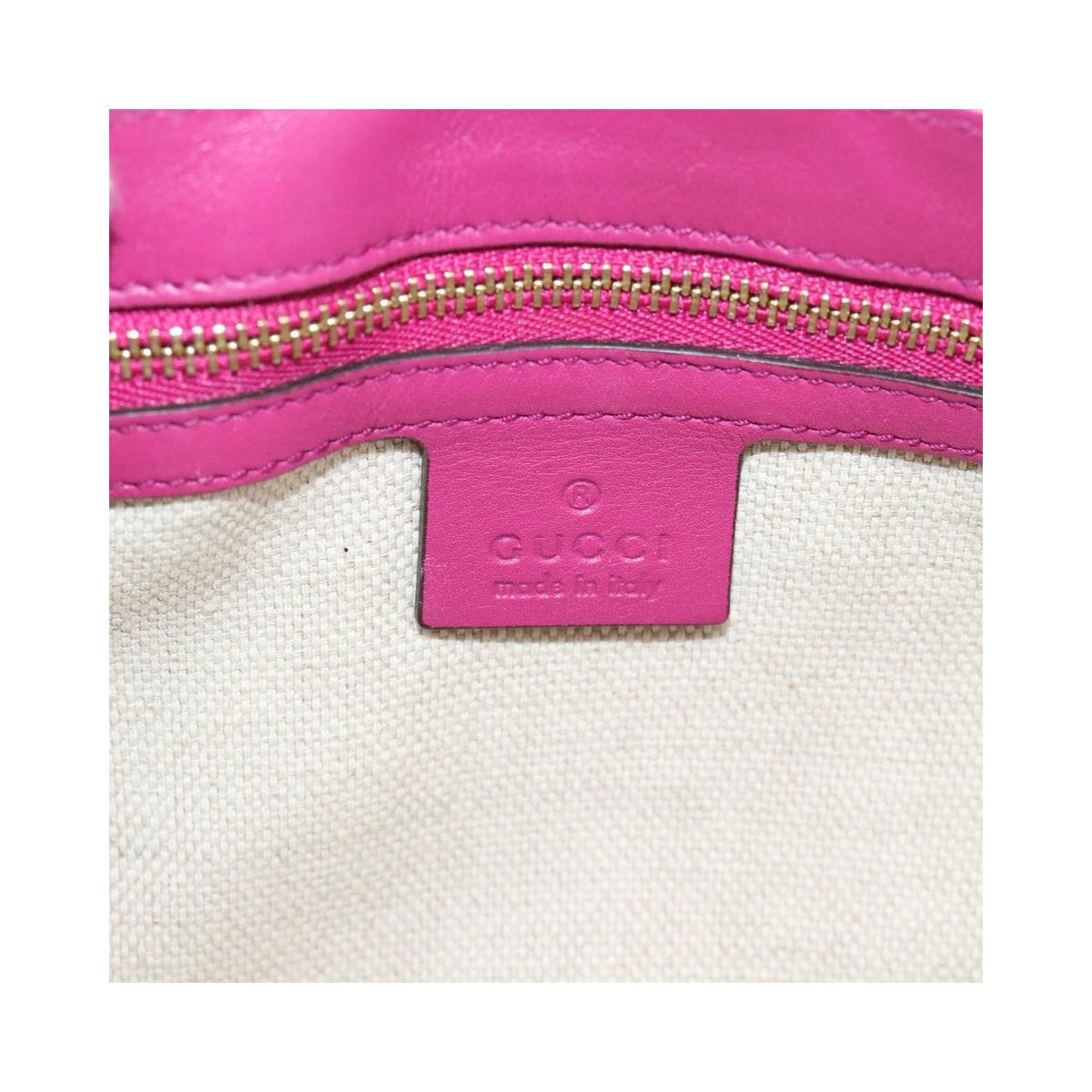 Gucci - Axelremsväska Soho Chain Medium Lackläder - Rosa