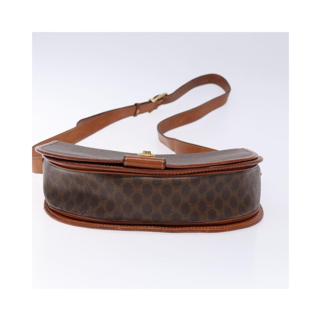 Celine - Axelremsväska Macadam Shoulder Bag Canvas - Brun