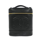 Chanel - Beauty case vintage Timeless piccolo in pelle - Nero