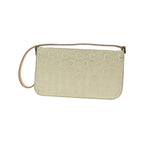 Celine - C Macadam Shoulder Pochette i mocka - Beige