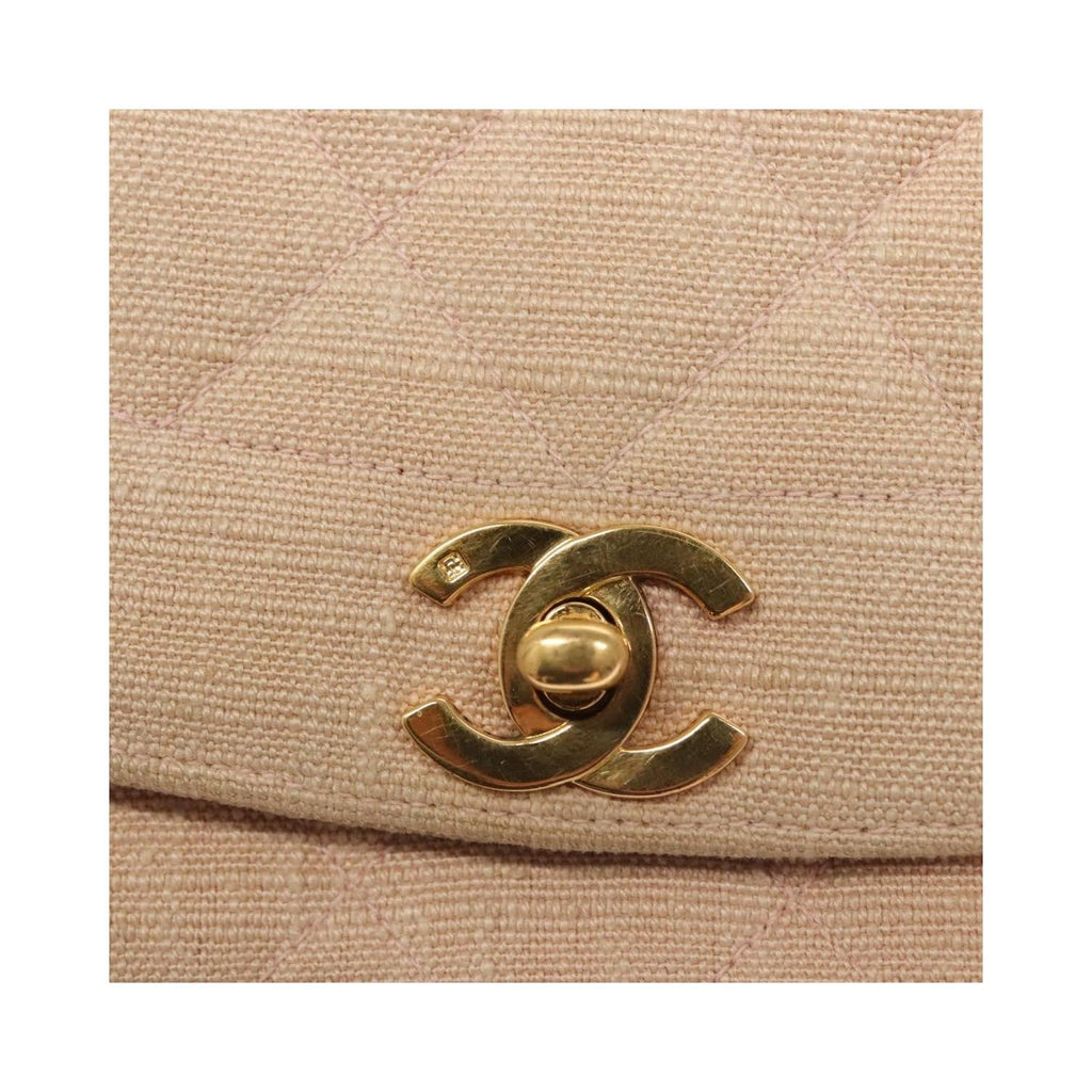 Chanel - Vintage Diana Flap Liten Axelremsväska i Canvas - Rosa