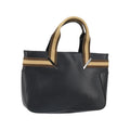 Gucci - Vintage Web Tote Lædershopper - Sort