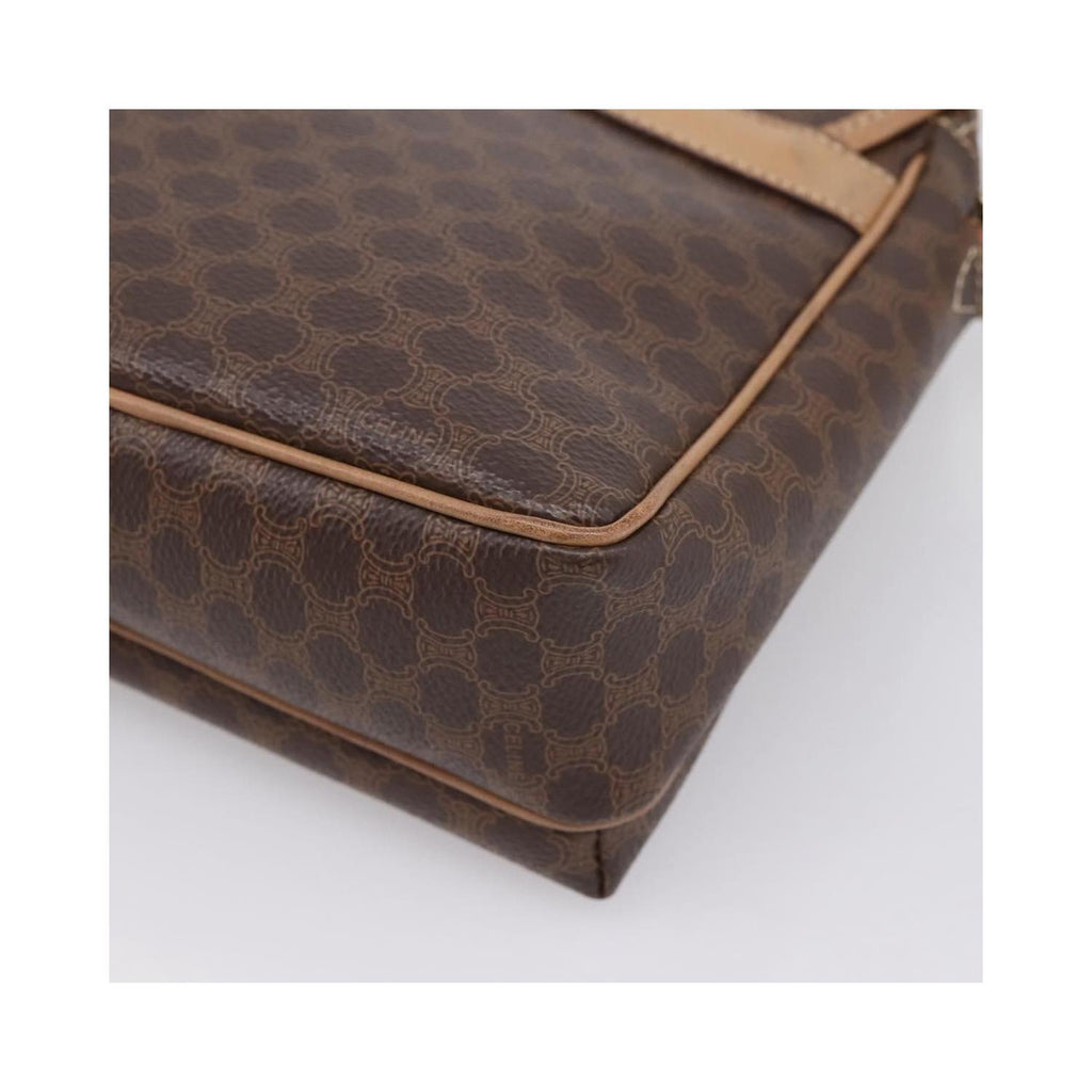 Celine - Macadam Medium Skuldertaske i Lærred - Brun