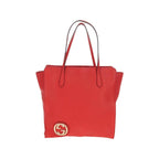 Gucci - Borsa shopper Grand Prix Interlocking GG grande in pelle - Rossa