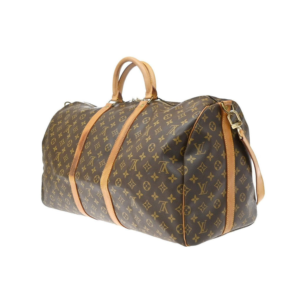 Louis Vuitton - Borsa da viaggio Keepall Bandoulière 55 in pelle - Marrone