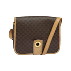 Celine - Borsa a spalla Macadam in tela - Marrone