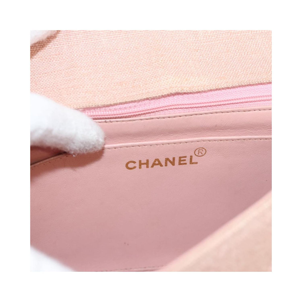 Chanel - Vintage Diana Flap Liten Axelremsväska i Canvas - Rosa