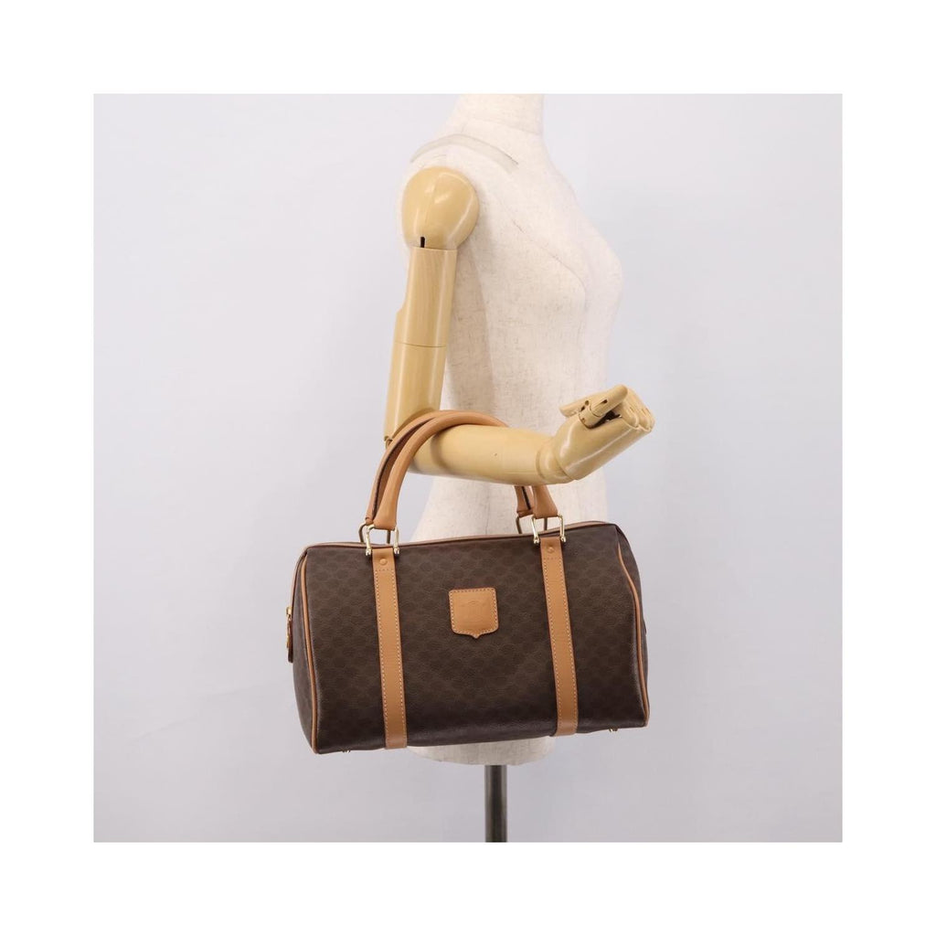 Celine - Boston Small Håndtaske Pvc - Brun