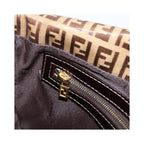 Fendi - Axelväska Mamma Baguette Medium Canvas - Beige