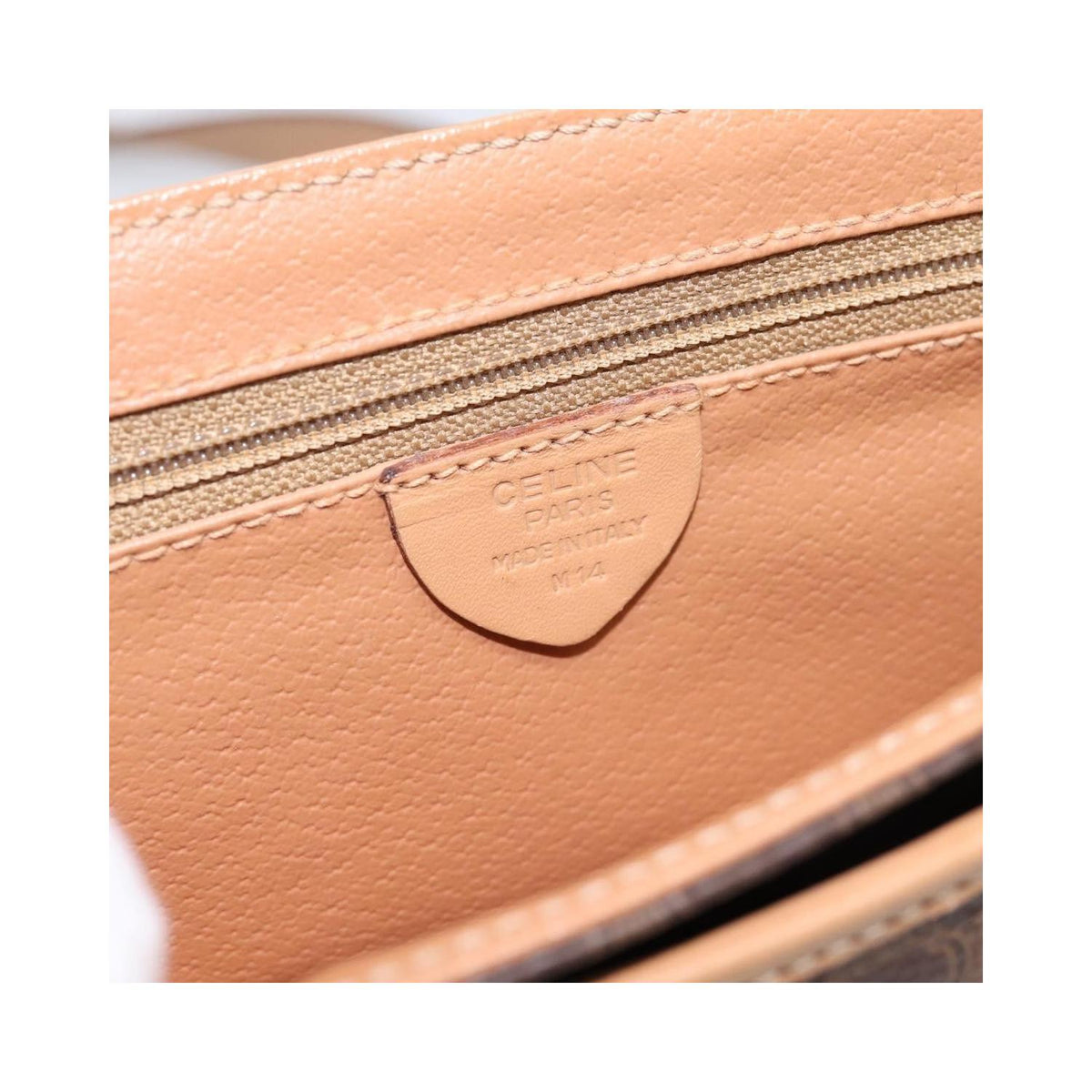 Celine - Macadam Medium Skuldertaske i Lærred - Brun