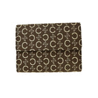 Celine - Cartera tríptica de lona - marrón