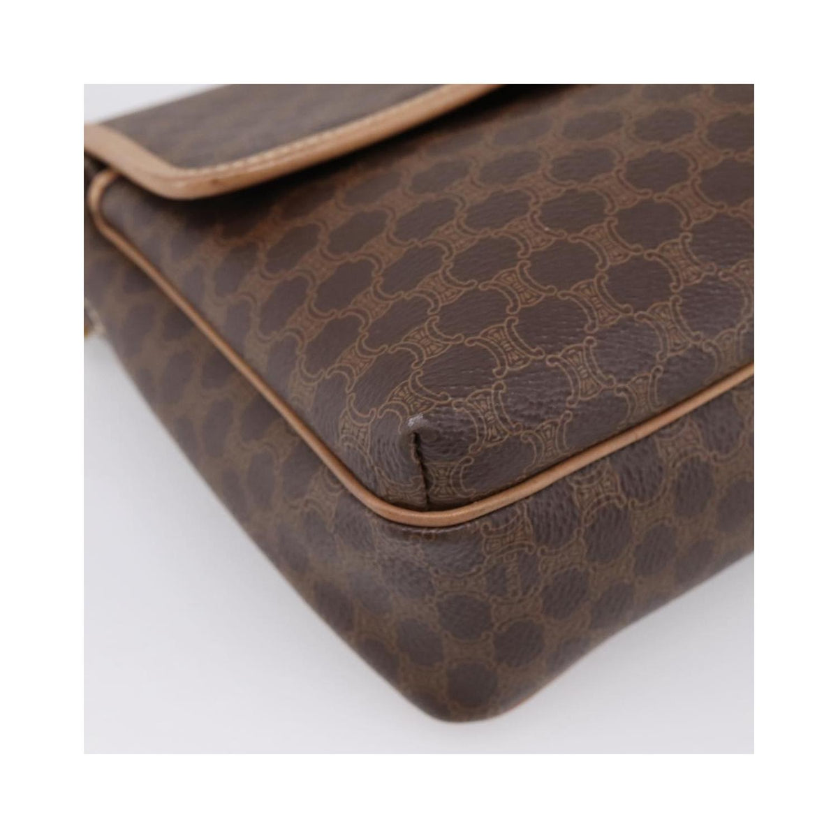 Celine - Macadam Medium Skuldertaske i Lærred - Brun