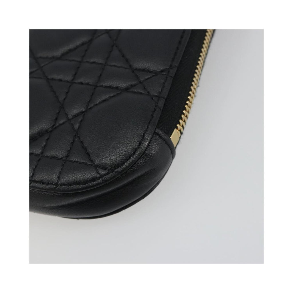 Christian Dior - Axelväska Lady Dior Phone Holder On Chain Läder - Svart