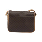 Celine - Sac Porté Épaule Vintage Macadam Circle Logo Toile - Marron