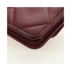 Chanel - Axelväska 19 Wallet On Chain Läder - Vinröd