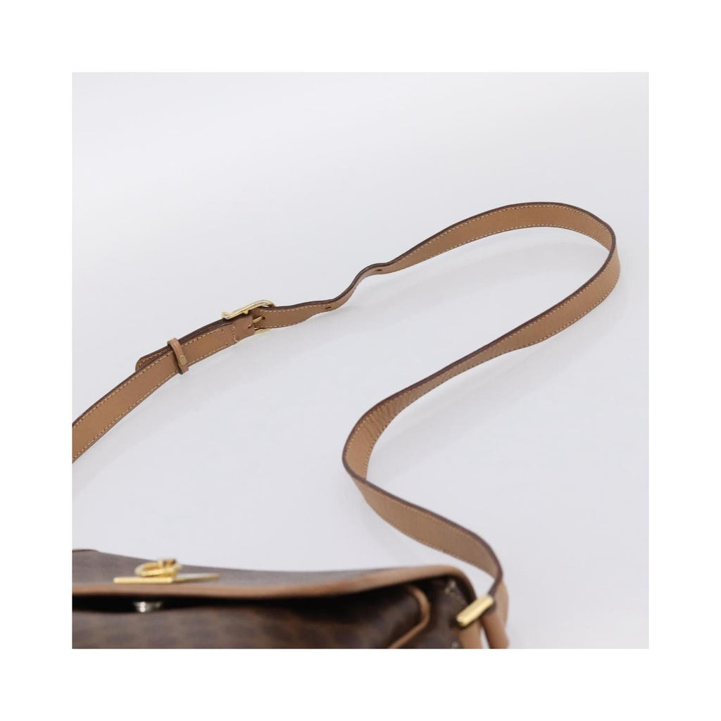 Celine - Macadam Medium Skuldertaske i Lærred - Brun