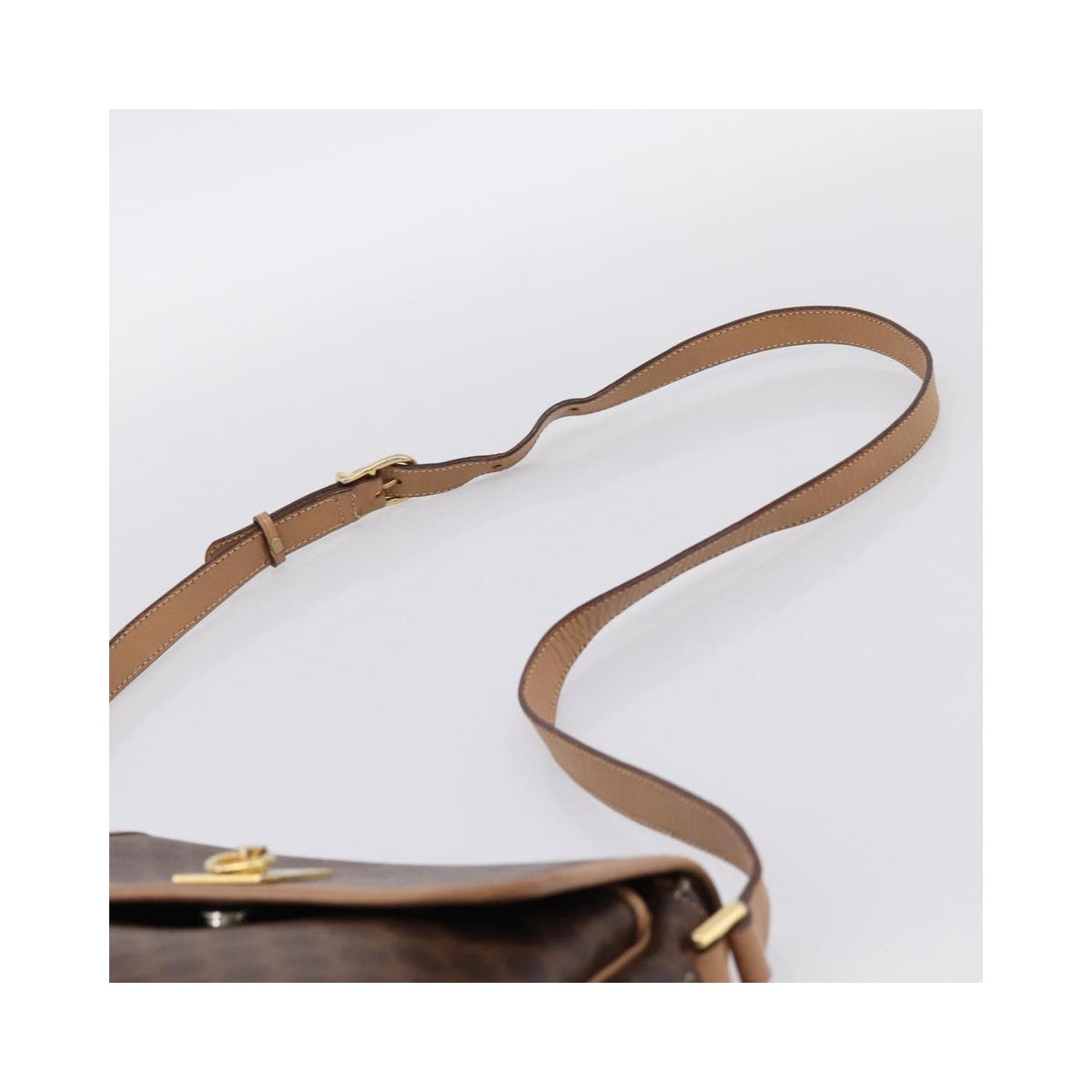 Celine - Macadam Medium Skuldertaske i Lærred - Brun