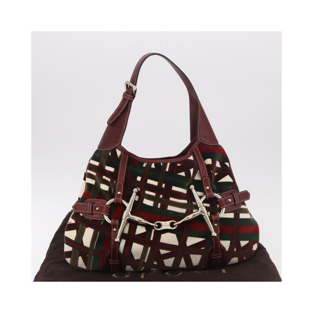 Gucci - Axelväska Vintage Jackie Shoulder Canvas - Grön