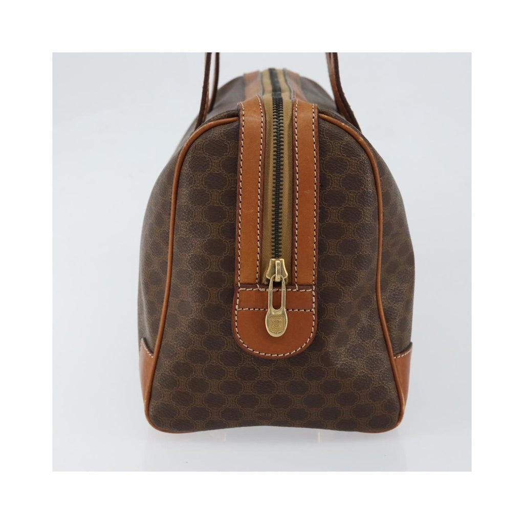 Celine – Torebka Na Ramię Macadam Handbag Z Płótna – Brązowa