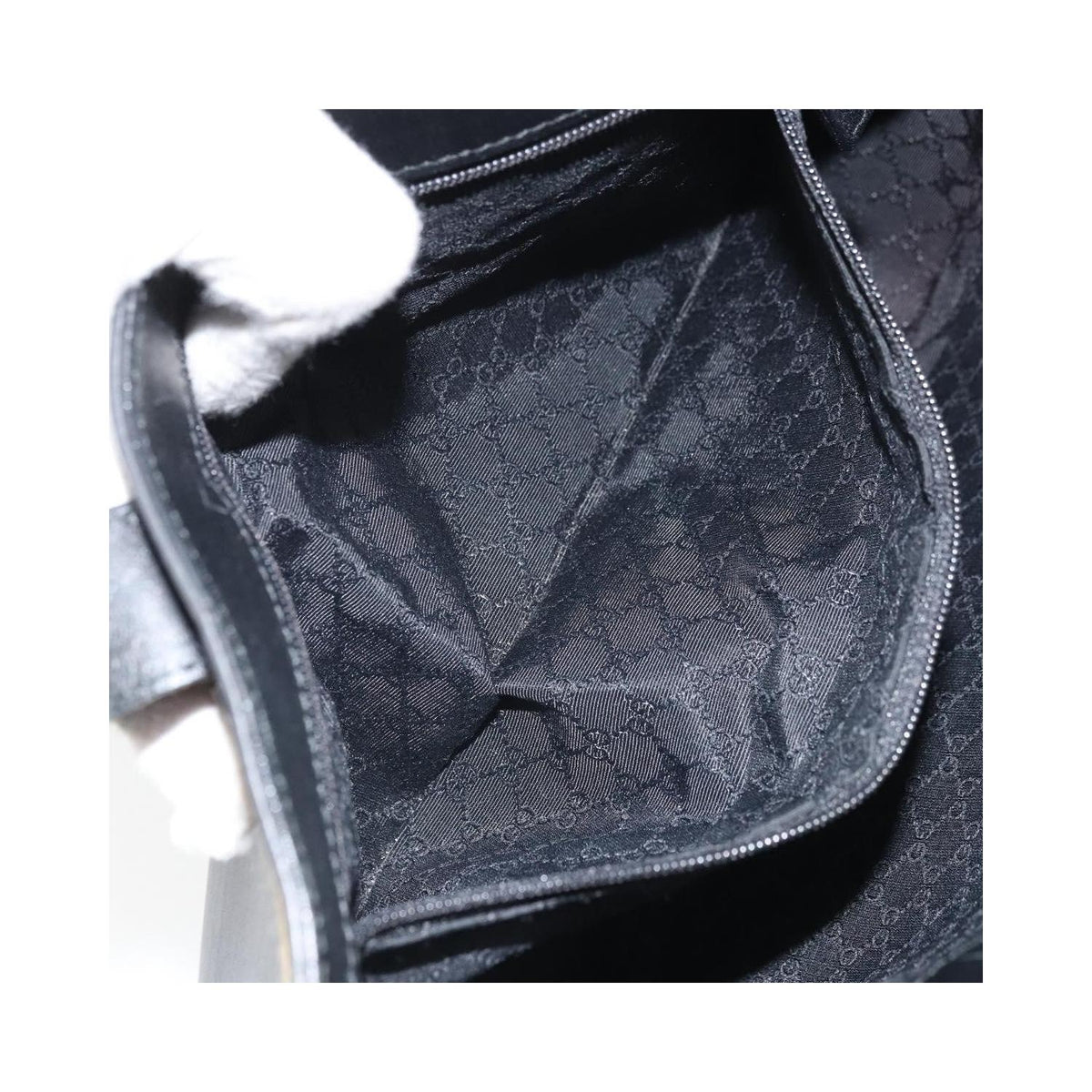 Gucci - Vintage Web Tote Lædershopper - Sort