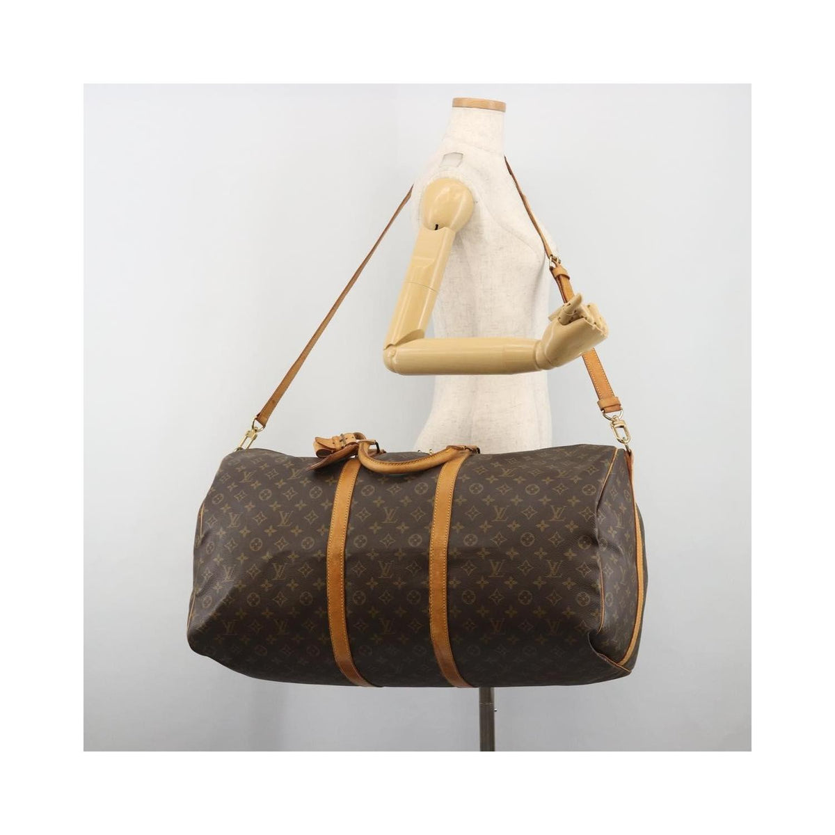 Louis Vuitton - Borsa da viaggio Keepall Bandoulière 60 in tela - Marrone