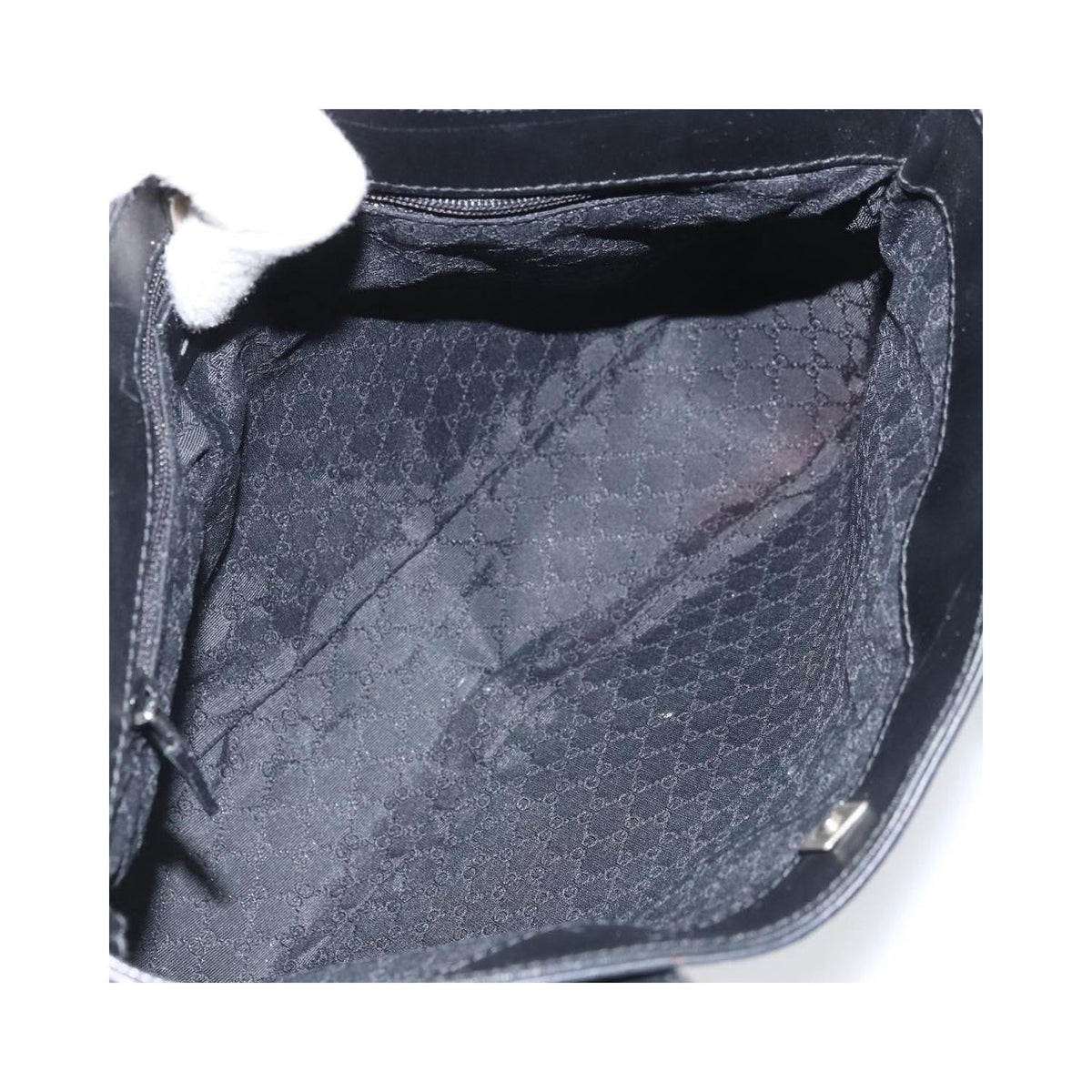 Gucci - Vintage Web Tote Lædershopper - Sort