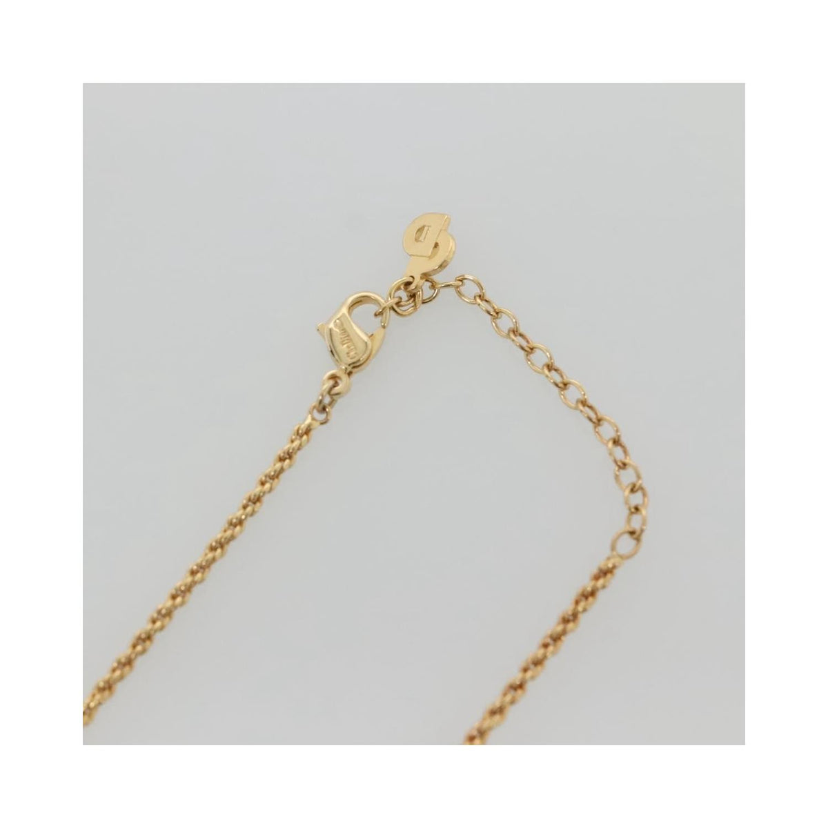 Christian Dior - Smycke Logo Flower Necklace Metall - Guld