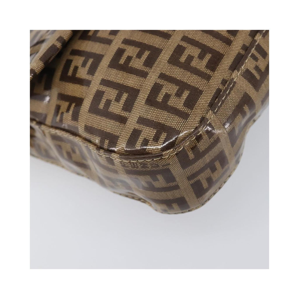 Fendi - Axelväska Mamma Baguette Medium Canvas - Beige