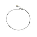 Tiffany & Co. – Bransoletka Double Heart Lock Bangle Bracelet Silver – Srebrna