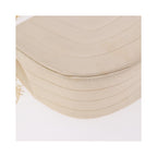 Chanel - Axelväska Vintage Round Flap Satin - Beige