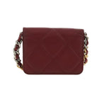Chanel - Axelväska 19 Wallet On Chain Läder - Vinröd