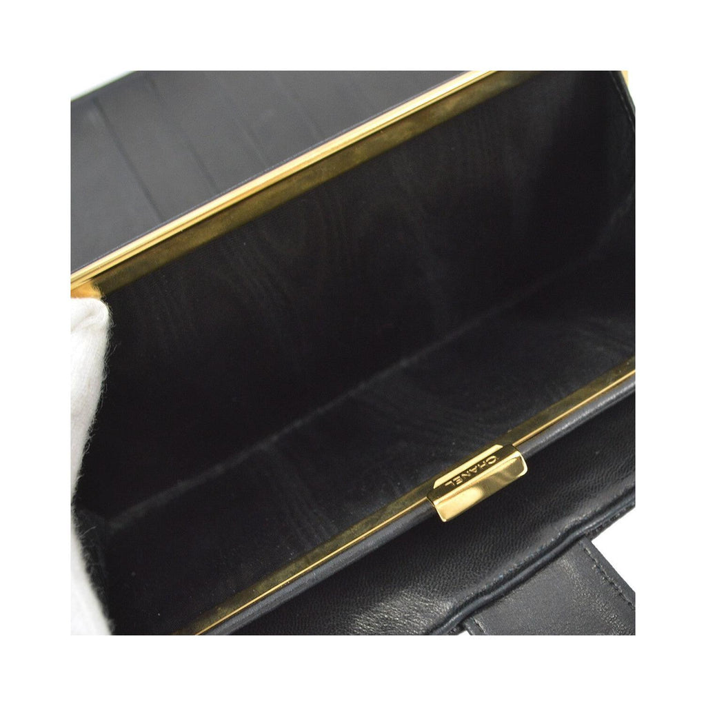 Chanel – Timeless CC French Long Portemonnaie Leder – Schwarz