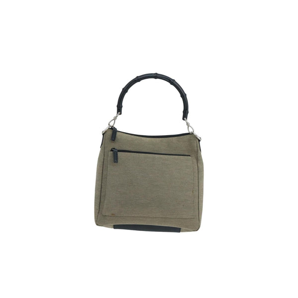 Gucci Vintage Bamboo Shoulder Bag Canvas Product Image