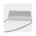 Chanel - Axelremsväska Reissue 2.55 Wallet On Chain Läder - Silver