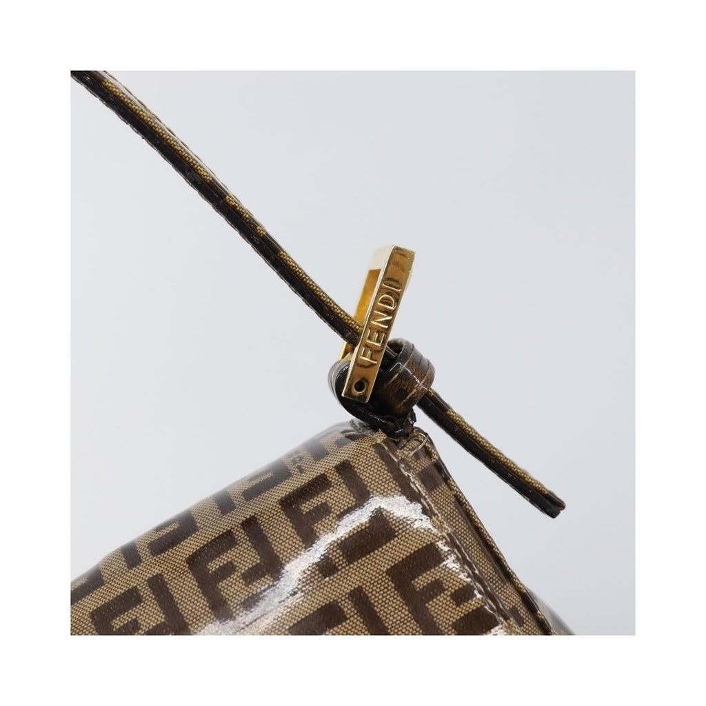 Fendi - Axelväska Mamma Baguette Medium Canvas - Beige