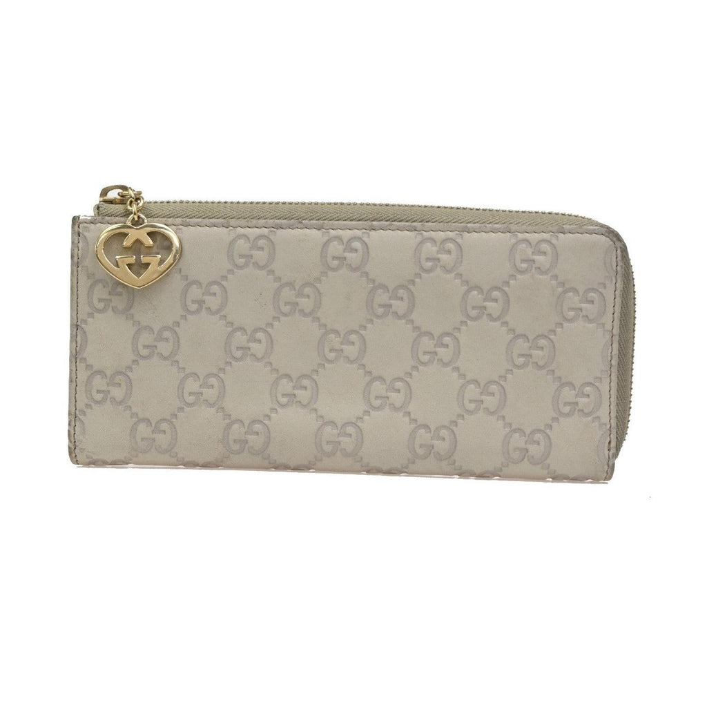 Gucci Interlocking G Zip Around Wallet (Outlet) Leather Long