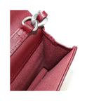 Chanel - Axelväska 19 Wallet On Chain Läder - Vinröd