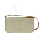 Celine - C Macadam Shoulder Pochette i mocka - Beige