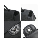Chanel - Axelväska Travel Line Flap Medium Nylon - Svart