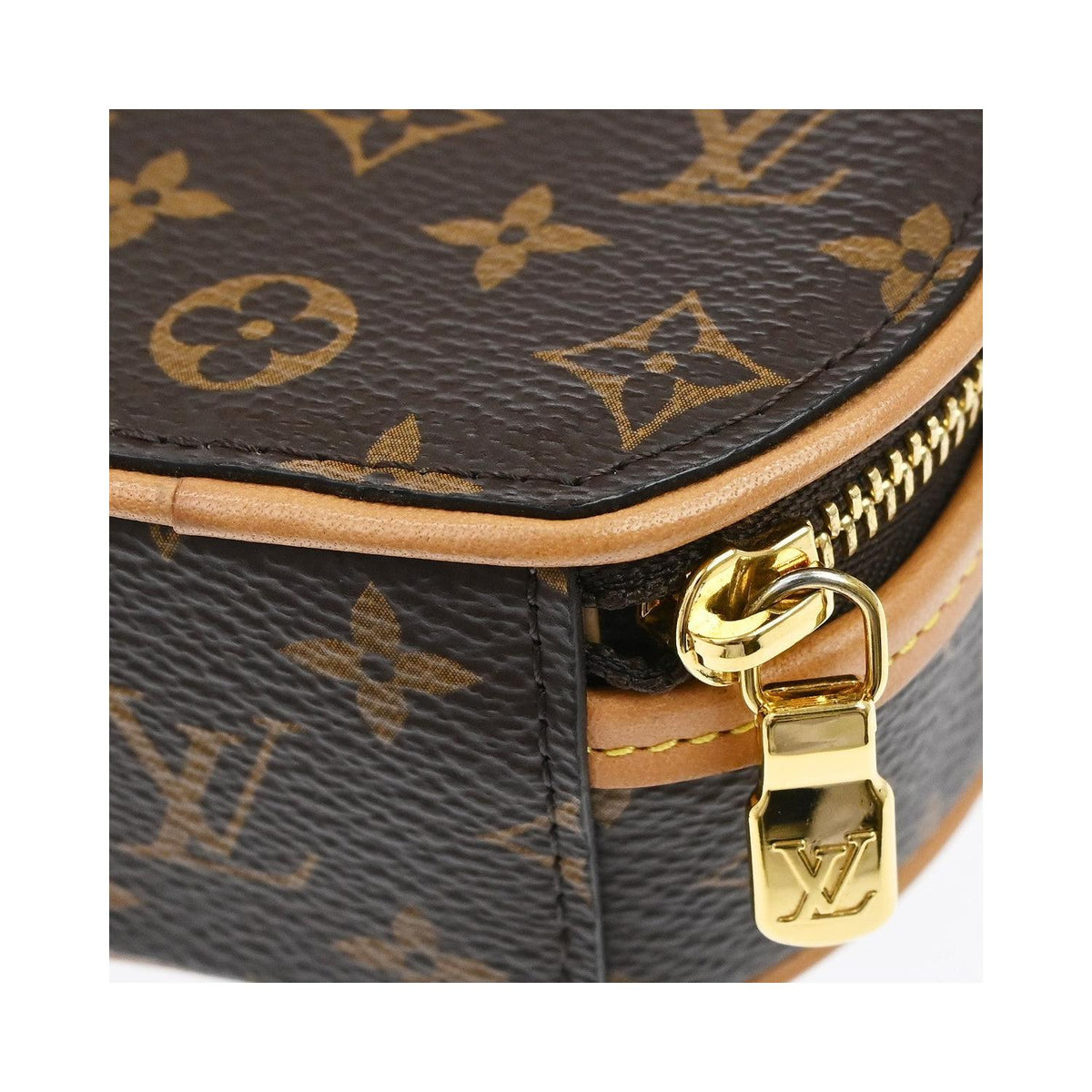 Louis Vuitton - Pochette Boite Chapeau Coin Purse Micro in tela - Marrone
