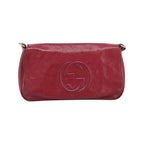 Gucci - Axelremsväska Soho Chain Medium Lackläder - Rosa