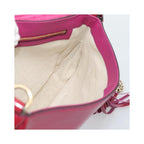Gucci - Axelremsväska Soho Chain Medium Lackläder - Rosa