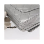 Chanel - Axelremsväska Reissue 2.55 Wallet On Chain Läder - Silver