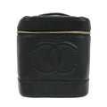 Chanel Vintage Timeless Cosmetic Case Caviar Small