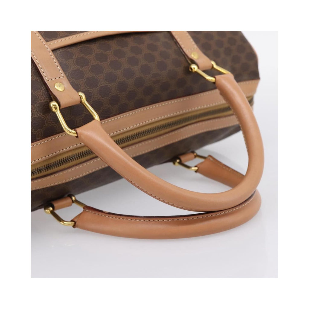 Celine - Torebka Do Ręki Vintage Macadam Boston Pvc - Brązowa